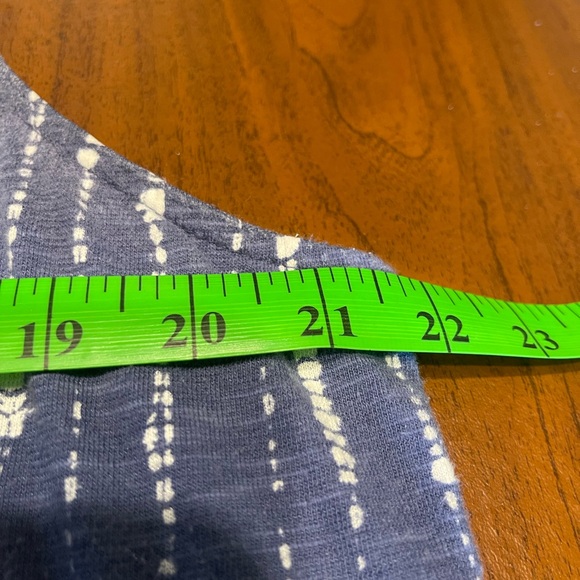 Navy Sleeveless Maxi Dress with White Stripes - Picture 6 of 9